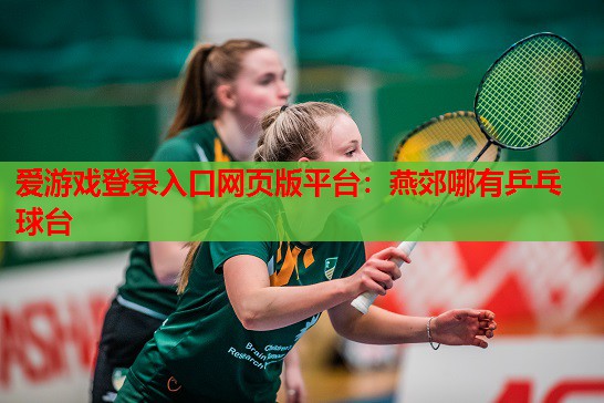 爱游戏登录入口网页版平台：燕郊哪有乒乓球台