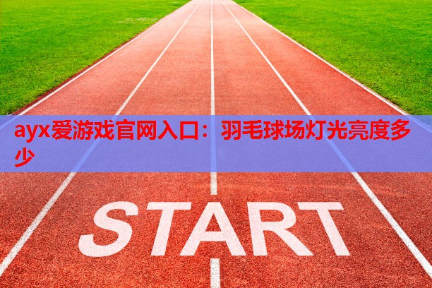 ayx爱游戏官网入口：羽毛球场灯光亮度多少