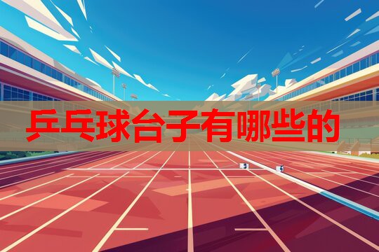 乒乓球台子有哪些的