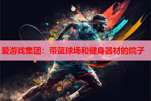 带篮球场和健身器材的院子 带篮球场和健身器材的院子